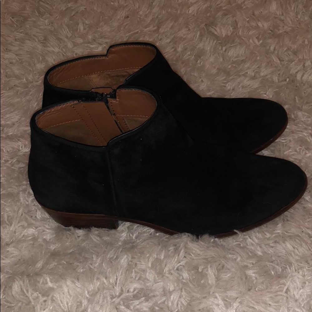 Sam Edelman Petty Booties black suede used 7.5